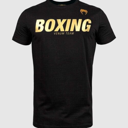 Venum shirt boxing black/gold