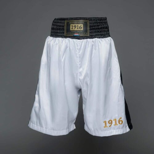 1916 Fight Gear Boksbroek Premium Elite White/Black
