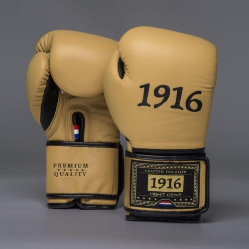 1916 Fight Gear Bokshandschoenen Premium Elite Beige/Black