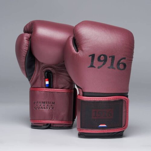 1916 Fight Gear Bokshandschoenen Premium Elite Maroon/Black