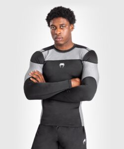 Venum Tempest Heren Lange Mouwen Rashguard - Zwart/Grijs