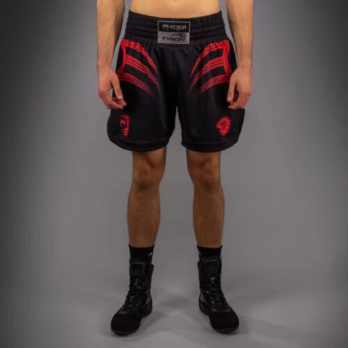 Venum X Mike Tyson Tiger Boxing Short Deep Black/Intense Red