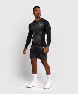 Venum Long Sleeve Rashguard Rapid Black/Storm  Grey