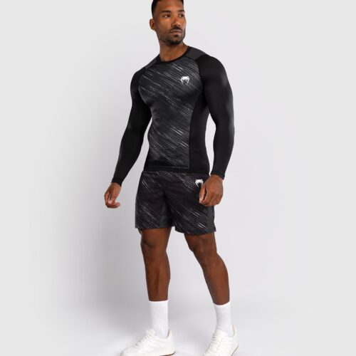 Venum Long Sleeve Rashguard Rapid Black/Storm  Grey