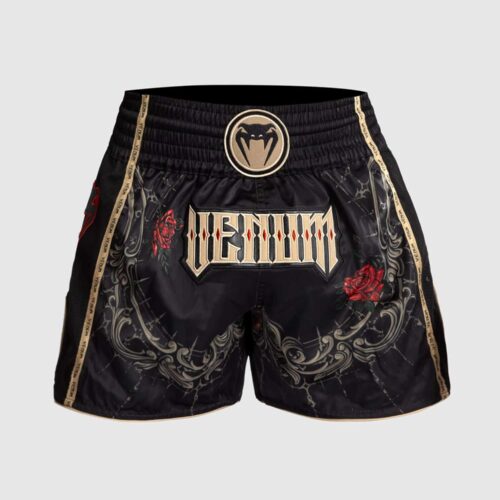 Venum Kickboksbroek Santa Muerte 5.0 Deep Black/Gold