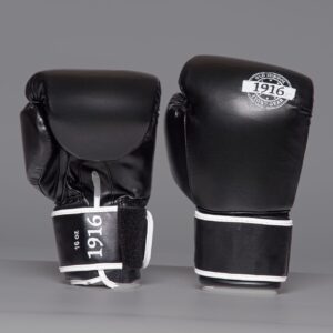 1916 Bokshandschoen Premium PU Zwart/Wit