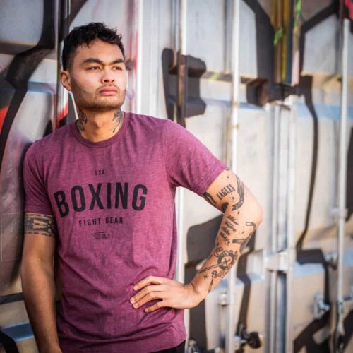 1916 Fight Gear Boxing Shirt maroon