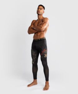 Venum Spats Santa Muerte 5.0 Deep Black/Gold