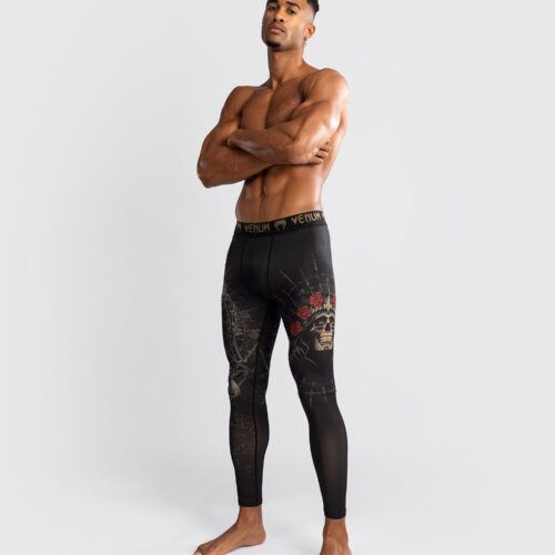 Venum Spats Santa Muerte 5.0 Deep Black/Gold