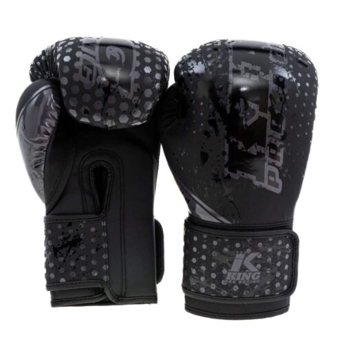 King Pro Boxing Bokshandschoenen Kids Hexagon - Zwart