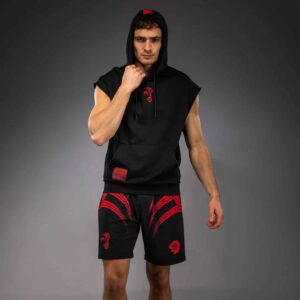 Venum X Mike Tyson Tiger Sleeveless Hoodie Deep Black/Intense Red