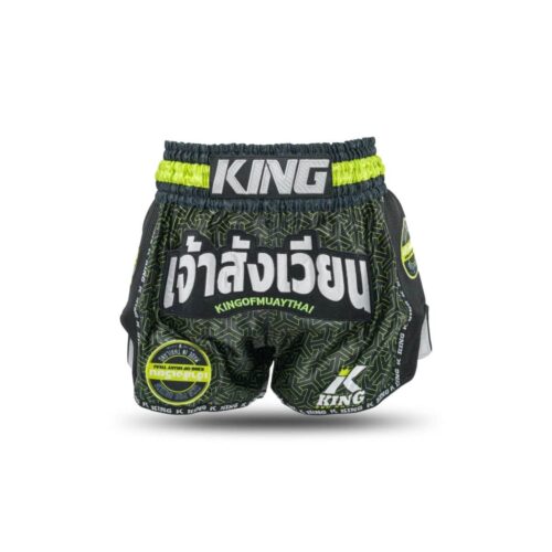 King Pro boxing Kickboksbroek Origin 3 Black/Neon Green