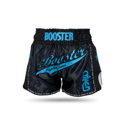 Booster kickboksbroek Wave zwart/Blauw
