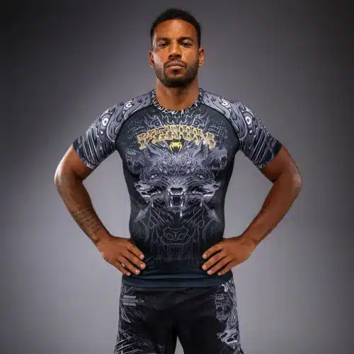 Venum Wolf Atak Rashguard Short Sleeve Black/Grey
