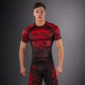 Venum Wolf Atak Rashguard Short Sleeve Black/Red
