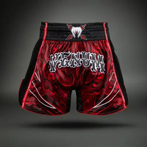 Venum Wolf Atak Muay Thai Shorts Black/Red