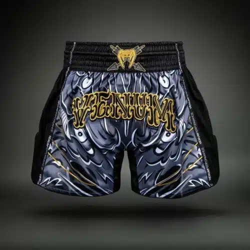 Venum Wolf Atak Muay Thai Shorts Black/Grey