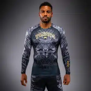 Venum Wolf Atak Long Sleeve Rashguard Black/Grey