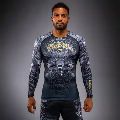 Venum Wolf Atak Long Sleeve Rashguard Black/Grey