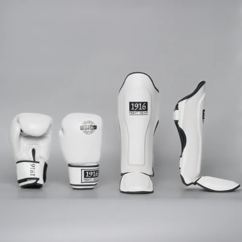 1916 Fight Gear Kickboks Set Old School Pro White