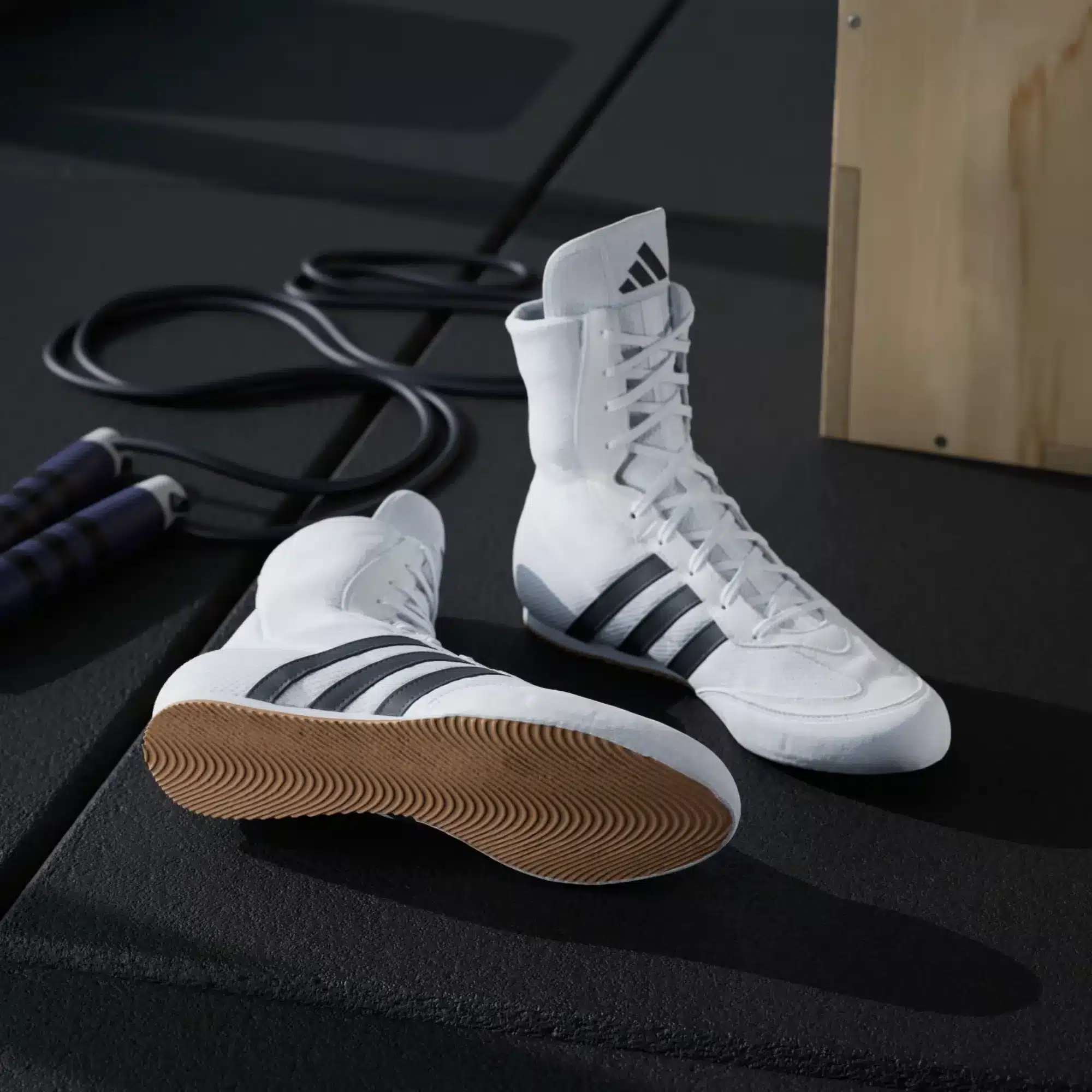 Adidas Boksschoenen Box Hog 2 Wit/Zwart