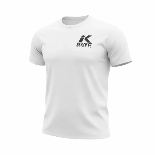 King Pro Boxing Shirt Logo White