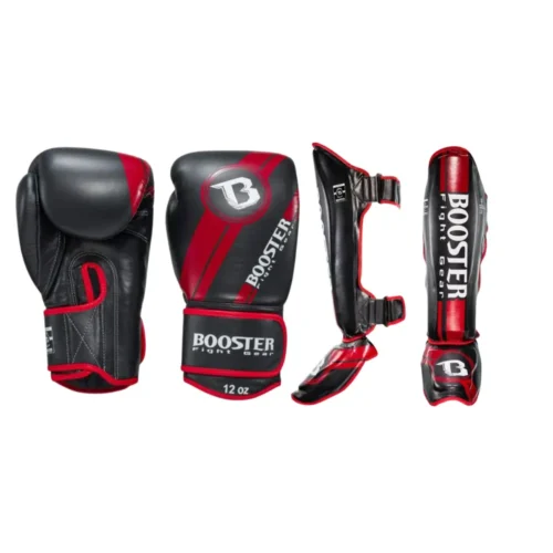 Booster kickboks set blackred foil kopen